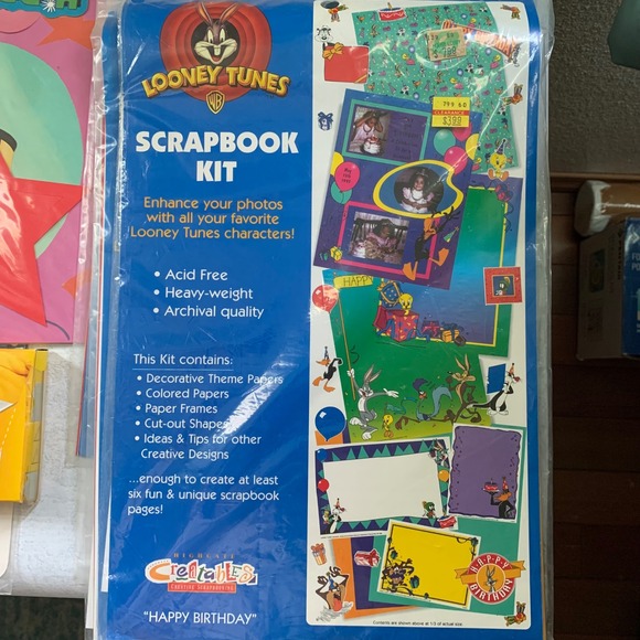 Scrapbook Kit‎ Lot Vintage Vacation Birthday Looney Tunes Holiday Sports Wedding - Picture 16 of 16